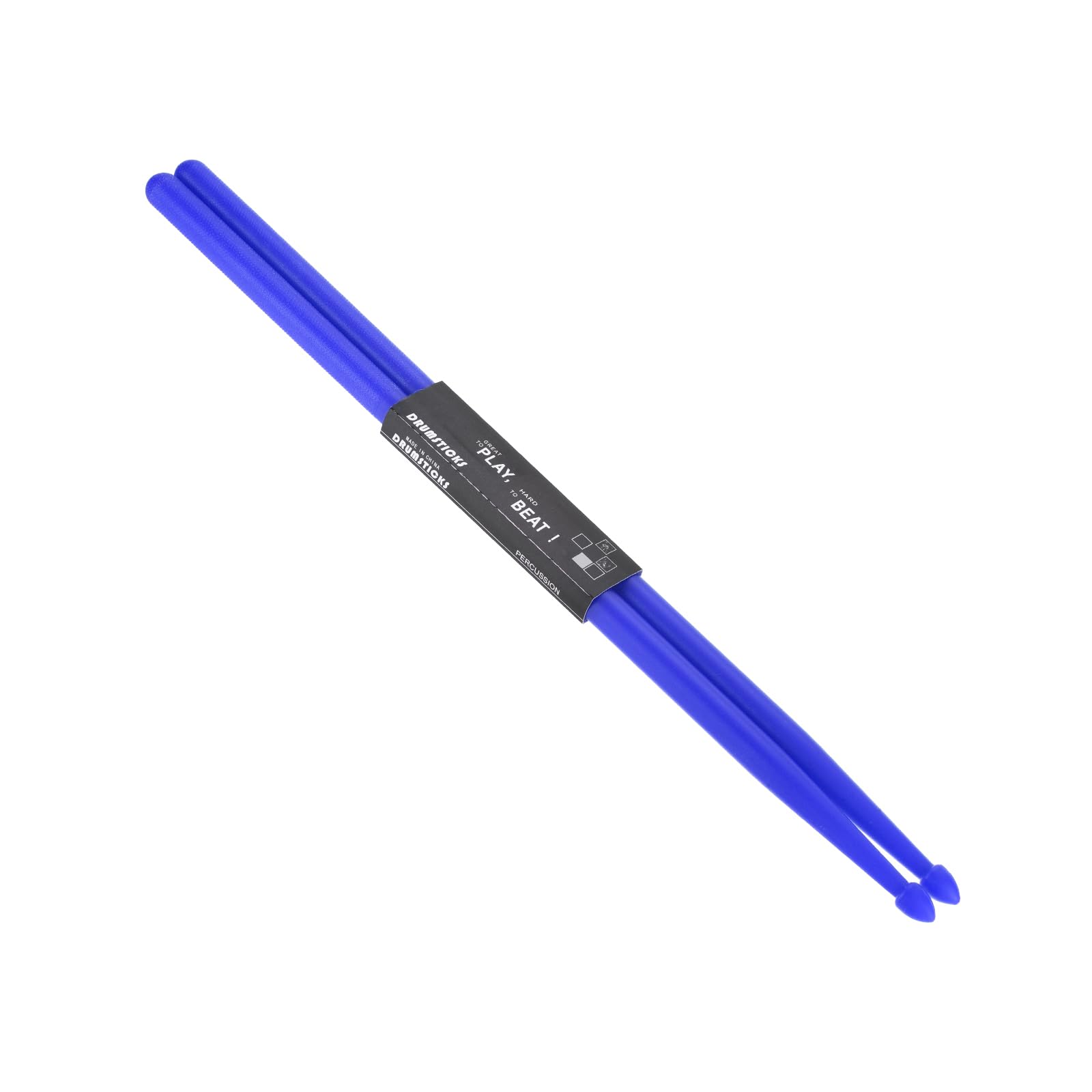 PATIKIL Nylon Drumstick 7A Plastic Anti Slip Handle Drum Stick for Adults Electronic Drums Musical Instrument Percussion Blue, 16"