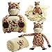 Baby Touch Baby Blanket Giraffe and Plush with 11-Inch Giraffe Toy and Ebook