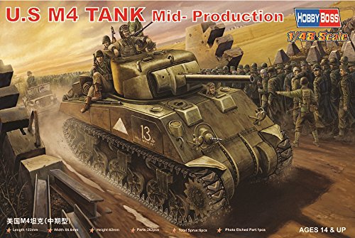 Hobby Boss US M4 Tank Mid-Production Vehicle Model Building Kit