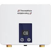 Tankless Small Water Heater Electric 120V 29.2Amp, ThermoMate 3500W On Demand Instant Hot Water Heater with Temperature Display for Kitchen Bathroom Sink Faucet, ETL Certified
