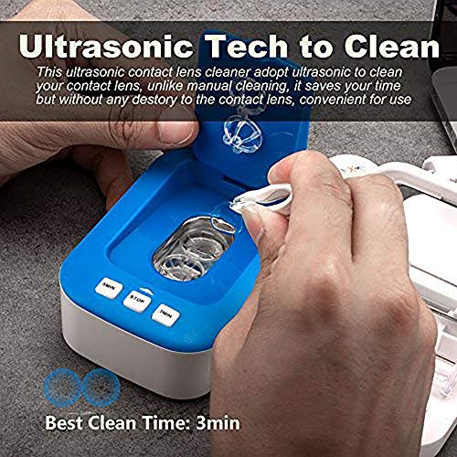 Contact Lens Cleaner, Portable Ultrasonic Contact Lens Cleaner Kit