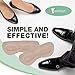 Mintfoot Leather Heel Grips - 10 Pieces - Shoe Liners for Women & Men - Heel Snugs to Stop Blisters & Cuts