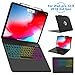 Earto iPad Pro 12.9 Keyboard Case 2018 3rd Gen - 7 Color Backlit Wireless Keyboard with 135° Smart Folio Hard Back Cover, Ultra Slim, Auto Sleep/Wake (Not for 2017/2015)
