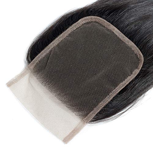 Unprocessed-Straight-Lace-Closure-Brazilian-Virgin-Hair-4X4-Free-Part-8-Inch-Straight-Closure-human-hair-Natural-Black-Color