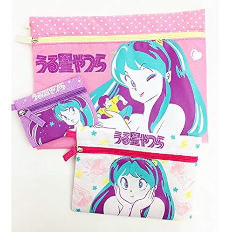 Amazon アニメ うる星やつら 3連ポーチ ハート グッズ Mcor