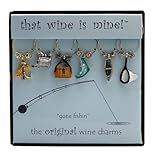 Wine Things WT-1442P Gone Fishing' Wine Charms, Painted
