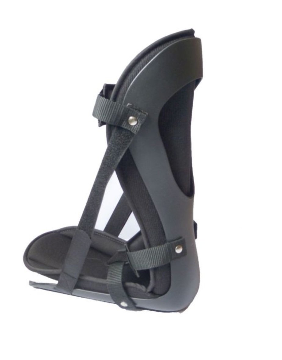 Night Splint Dorsal Soft Light for treatment of Plantar Fasciitis -Small (Black inner, up to 6.5)