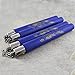 Bellview Twin Pack Dark Blue Rubber Training Foam Nunchucks/Nunchakus with Chain