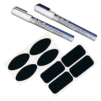 Cohas Liquid Chalk Markers in Twin Pack includes 2 White Waterproof Markers, Extra Fine 0.5mm and Fine 1mm Tip