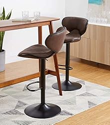 CangLong Stools Swivel Adjustable Barstool, Counter