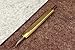 New Vergez Blanchard Flat Knife Brass Scabbard “L'Indispensable”. Leather Tool (brass handle + blade)