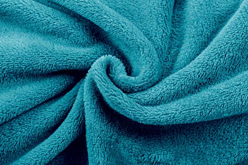 Love's cabin Flannel Fleece Blanket King Size Teal Bed Blanket, Extra Soft Double Side Fuzzy & Plush Summer Blanket Couch, Fluffy Cozy Blanket for Adults Kids or Pet (Lightweight,Non Shedding)