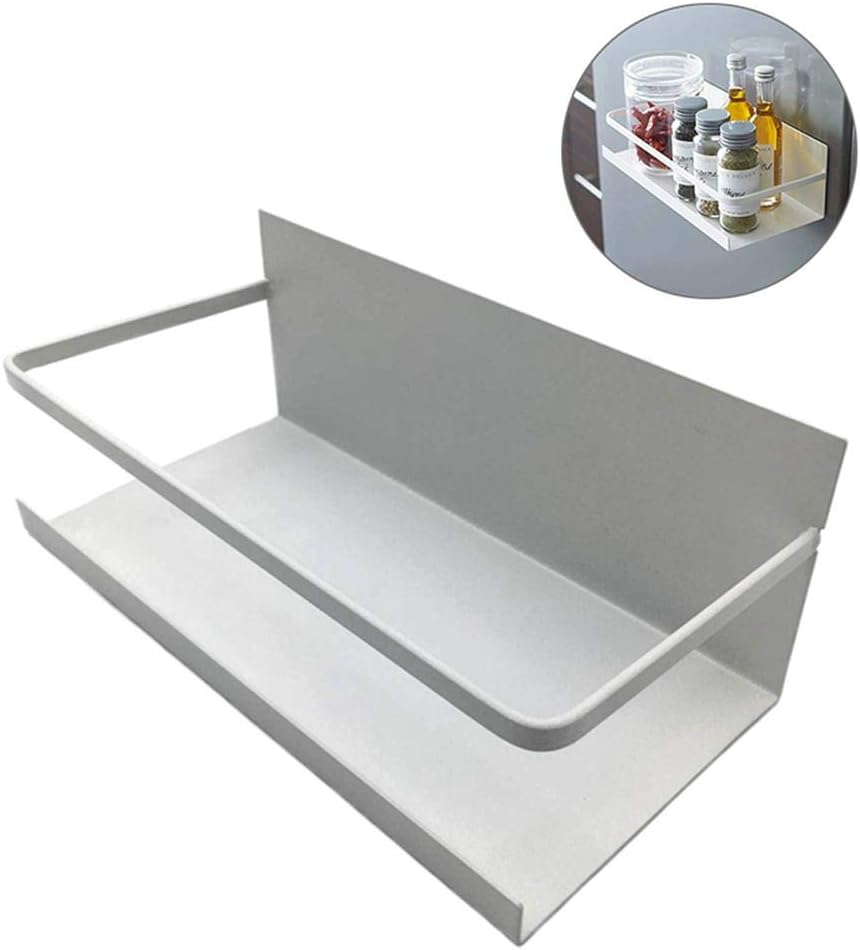 FOONEE Magnetic Storage Rack, Refrigerator Magnetic Organizer Rack, Spice Rack Great for Kitchen, Refrigerator, Work Benches, SpiceTools, Kitchen Utensils & Gadgets Side