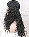 Layered Long Curly Half Synthetic Wig for Women Black Hair Replacement Wigs 22 Inch