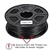 3D Printer Filament - Black 1.75 mm PLA Filament, Dimensional Accuracy +/- 0.02 mm Low Odor 3D Printing Filament, 2.2 lbs Spool 1.75 mm Filament PLA 3D Filament for Most 3D Printer & 3D Pen