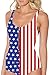 Fasci Women's 3D Digital Print Zipper Front One Piece Monokini Swimsuit