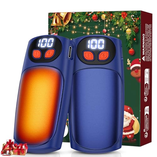 Svintora Handwärmer Elektrisch 2Er-Pack, Led-Anzeige &Amp; 5 Heizstufen, Usb-C Taschenwärmer, Ideal Für Golf, Camping, Wandern, Wintersport, Männer Und Frauen