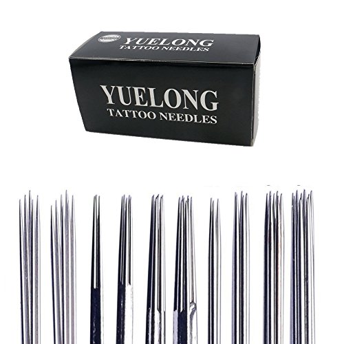 Tattoo Needles Yuelong 100 Pieces Disposable Mixed Tattoo Guns