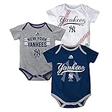 New York Yankees Infant Three Strikes Bodyuit Set of 3