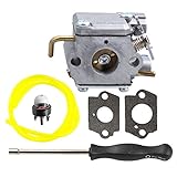 Savior 753-05133 WT-827 Carburetor with Adjustment Tool for Troy Bilt TB70SS Carburetor TB10CS TB20CS TB20DC TB65SS TB70FH TB90BC Trimmer Bolens BL100 Carburetor BL150 BL250 BL410 Tiiler Cultivator