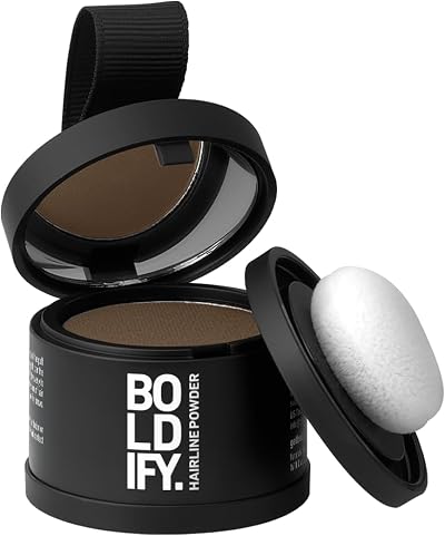 Boldify Hairline Powder - Root Touch Up Hair Color Light Brown 24-Hour