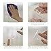 Zeoss Kitchen Bathroom Hooks Hanger for Tile Ceramic Metal Surface Transparent Design, Pack of 3