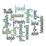 Sizzix, Multi Color, Thinlits Die Set 660225, Friendship Words Script by Tim Holtz, 16 Pack, One Size