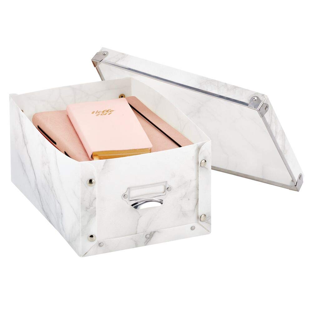 Almacenamiento y organización mDesign Juego de 2 cajas de plástico con