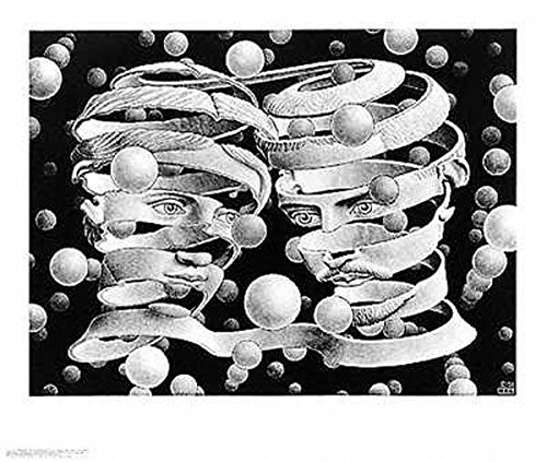 M.C. Escher (Bond of Union) Art Poster Print - 22x26 Fine Art Poster Print by M. C. Escher, 26x22