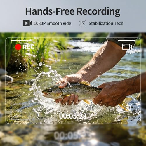 Comforniture AI Smart Glasses with 4K Camera, 8MPW Anti-Shake Bluetooth Glasses, 1080P Video Recording Dual Mic Noise Reduction, Real Time Translation&Simultaneous Interpretation