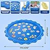 Toddlers-Toy-Splash-Pad-Sprinkler-Splash-Play-Mat-for-Toddlers-Inflatable-Outdoor-Party-Sprinkler-Pad-Wading-Pool-with-5-Patches-for-Kids-Age-2-Water-Toys-for-Summer-Outdoor-Garden-Beach-68 Toddler Toys - Splash Pad, Sprinkler & Splash Play Mat for Toddlers, Inflatable Outdoor Party Sprinkler Pad Wading Pool…