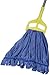 Amazon Basics Commercial Microfiber Tube Mop Head, 1.25 Inch Headband, Medium, Blue, 6-Pack