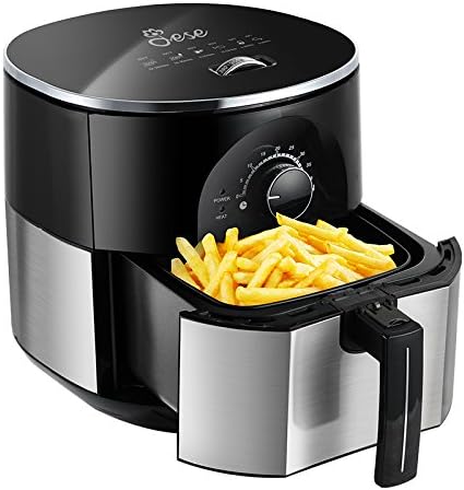 JESE Air Fryer, Hot Air Fryer with Smart Time and Temperature Control, 3.5 Qt Easy To Use Air Cooker