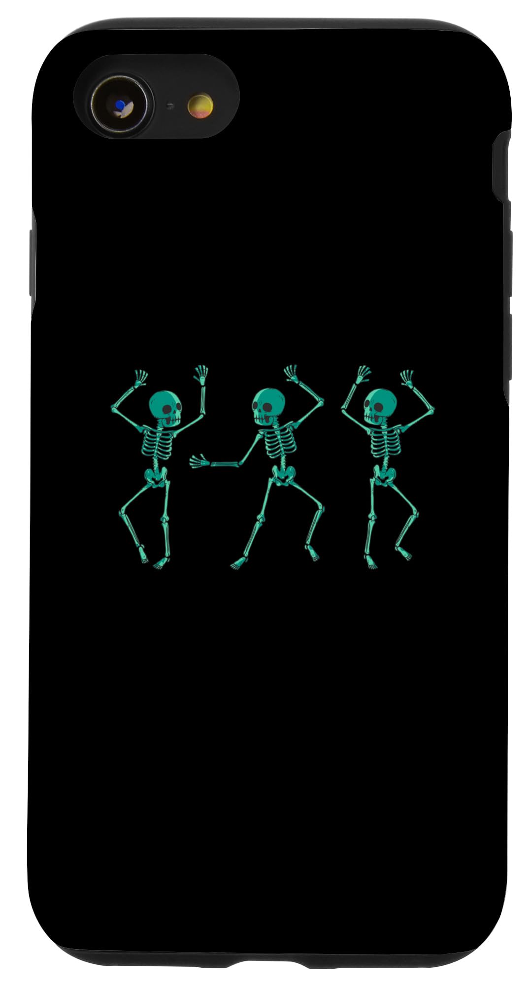 iPhone SE (2020) / 7 / 8 Dancing Green Skeletons: Funny Halloween Skeleton Case