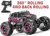 Rc Trucks 4WD RC Car Off Road Remote Control Car 1:14 Climbing Car 2.4Ghz 4WD Monster Truck Remote Control Truck Automatic Tipping Function Four-Wheel Drive Cool Searchlight With Waterproof Function