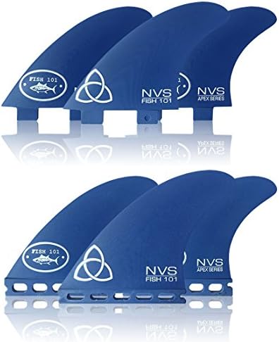 NVS: Small Fish 101 Apex Series Surfboard Fins, (Set of 3)