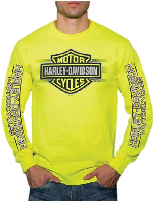 HarleyDavidson Men's Ruthless Bar & Shield Long Sleeve Shirt, Safety