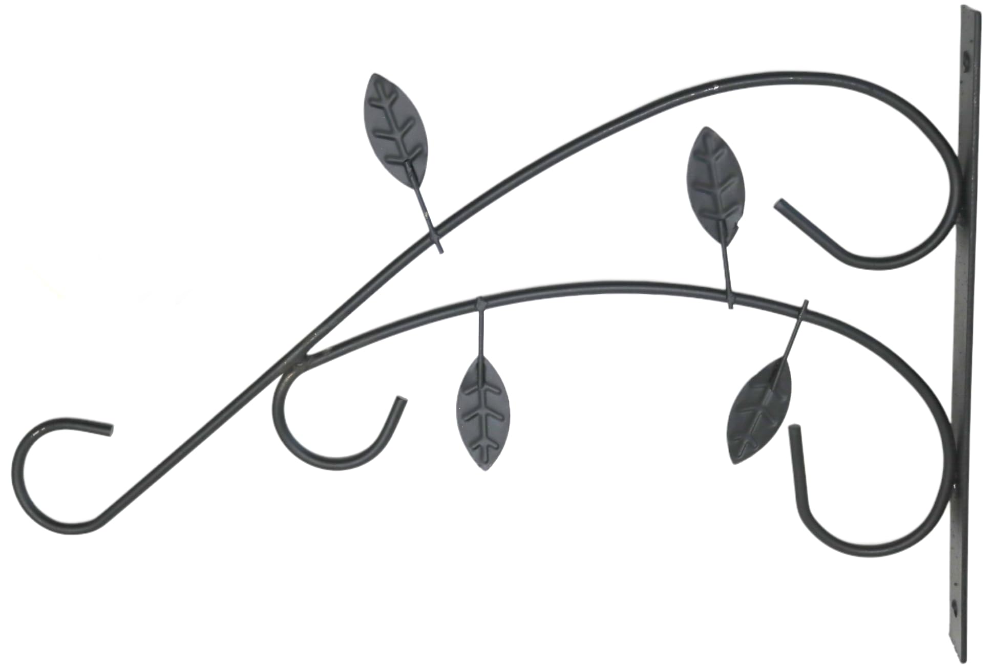 KnnX 1 x Decorative Metal Wall Bracket Hanging Basket Plant Wall Hook Hanger Indoor Outdoor Garden Plants Lantern Bird Feeders