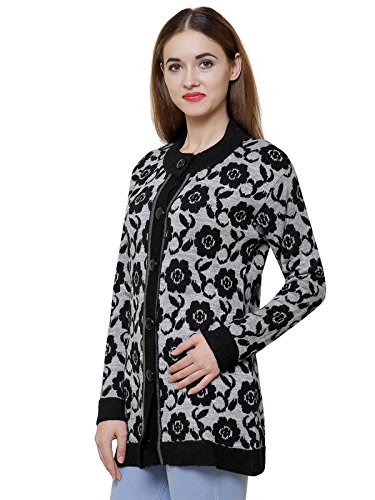 matelco floral print woollen cardigan for womens
