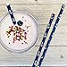 Anchor Nautical Themed Paper Straws - Navy Blue White - 7.75 Inches - 100 Pack - Outside the Box Papers Brand