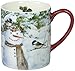 Lang Chickadee Snowman Mug by Jane Shasky, 14 oz, Multicolored