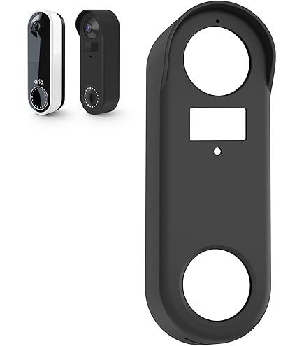 Silicone Skin Case Compatible With Video Doorbell (2 Gen) Cover With Sun Glare, UV & Weather Protection (Black-New - View #9