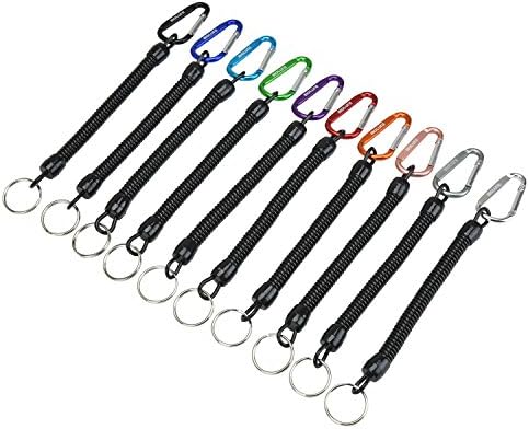 Molure L1 Fishing Tool Lanyard for Pliers Lip Grips (Pack of 10) (10 piece with color combo 12cm/4.7in)