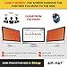 22.0 Inch Gold Privacy Screen Filter for Widescreen Computer Monitor(16:10 Aspect Ratio). Premium Anti Glare Anti Blue Light Protector Film for Data confidentiality – (22″ W10)thumb 1