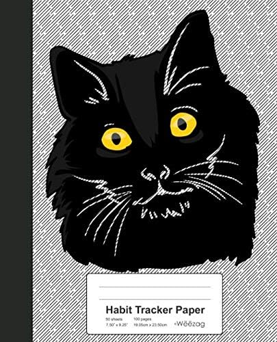 Habit Tracker Paper: Book Bombay Cat (Weezag Habit Tracker Paper Notebook) Paperback – 16 May 2019