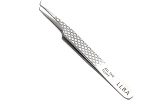 LLBA Lash Tweezer Professional Volume False Lash Application Tool | Multi Shapes & Purposes Tweezers | Non-Slip Grip Tweezers for Volume, Isolation & Classic Lashes (Silver, All The Fluff Volume)