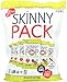 SkinnyPop Original Popcorn, Skinny Pack, Gluten Free, Non-GMO, Healthy Popcorn Snacks, Skinny Pop, 0.65 oz Individual Snack Size Bags, 10 Packs (6 Bags per Pack)