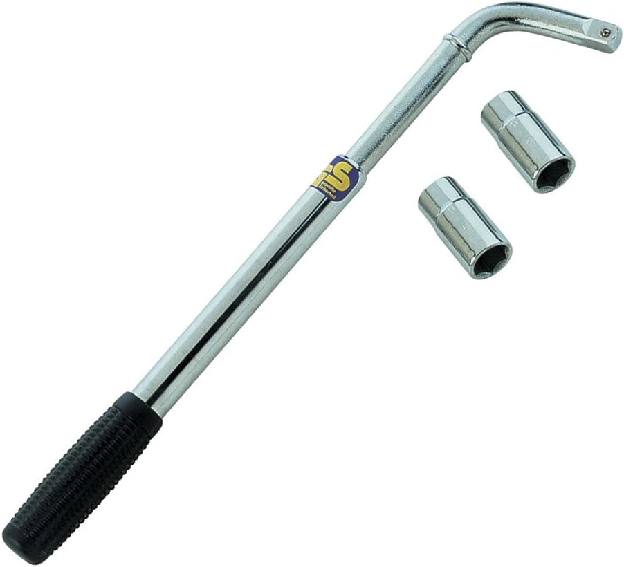AUTONIK 113110 including extendable Wheel Nut Wrench 17/19/21/23 mm Inserts, TUV