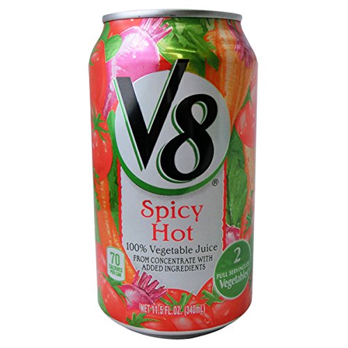 VJUICE 8 SPICY HOT — 24 CASE, 11.5 OUNCE