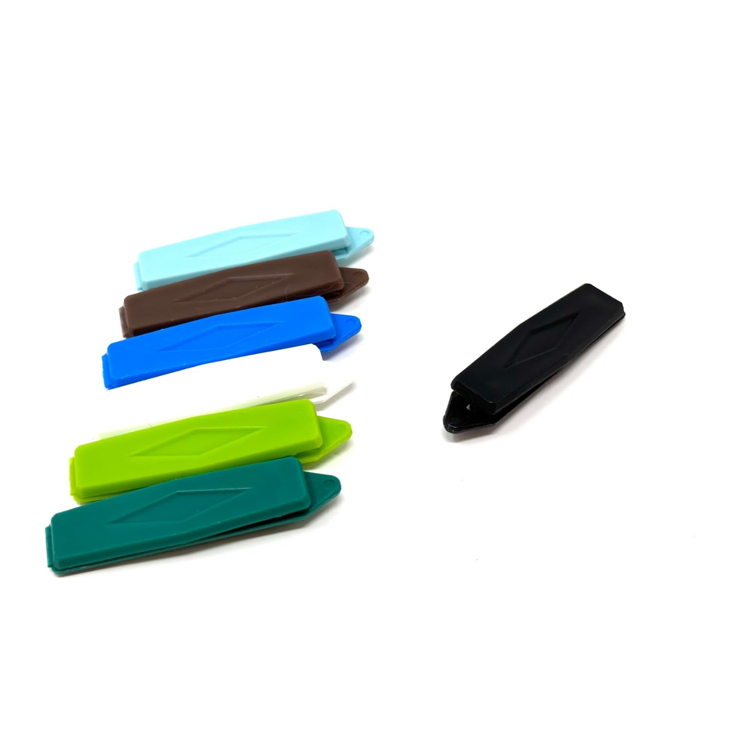 Camtiac Dog Hair Clip Diamond 7 Pieces Edition Rainbow